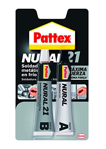 Pattex Nural 21, soldadura reparadora metálica en frío 120 ml