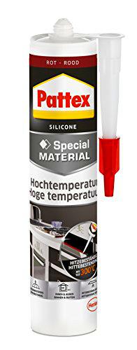 Pattex PFOFR - Silicona para horno y chimeneas, color rojo