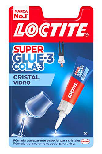 Loctite Super Glue-3 Cristal, adhesivo para cristal resistente al agua