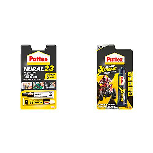Pattex Nural 23 Pegamento Universal Extra Fuerte, Adhesivo Extrafuerte Para Múltiples Materiales+ Repair Extreme