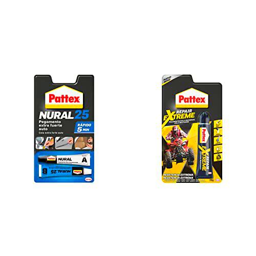 Pattex Nural 25 Pegamento Extra Fuerte Auto, Adhesivo Resistente Para La  Mayoría De Materiales Del Automóvil + No Más Clavos Cinta, Cinta Adhesiva  Para Aplicaciones Permanentes : : Coche y moto