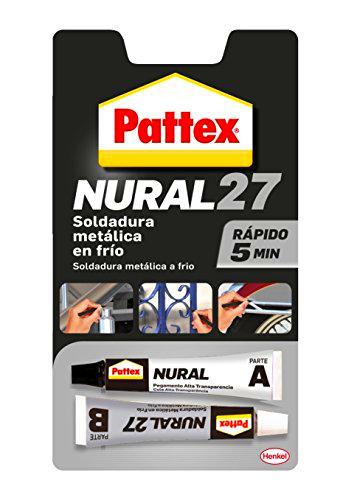 Pattex Nural 27, soldadura metálica en frío, aluminio gris